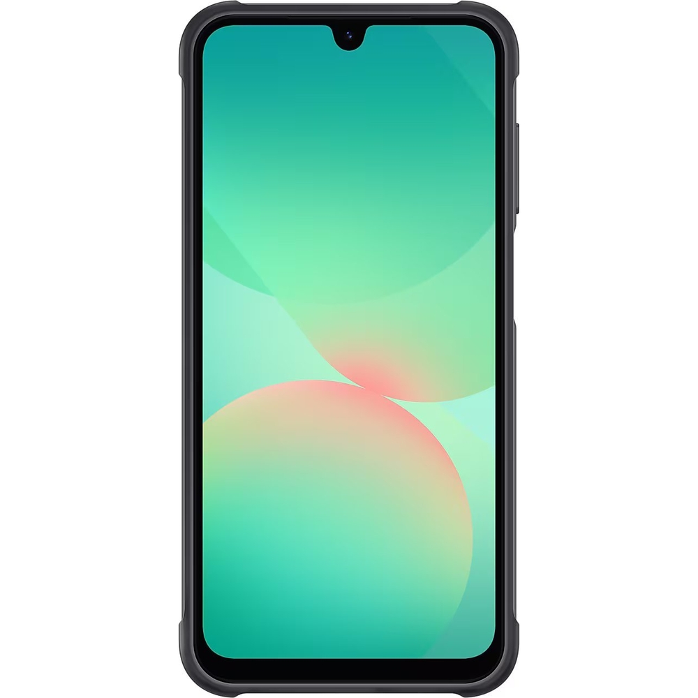 Etui Samsung Rugged Case do Samsung Galaxy A26 5G w eleganckim, czarnym kolorze zapewnia solidną ochronę przed upadkami i zarysowaniami.